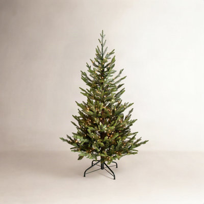 Lighted Artificial Fir Christmas Tree