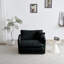 Fauteuil d'appoint moderne avec repose-pieds, fauteuil club en chenille et fauteuil de lecture pour chambre à coucher-126479417