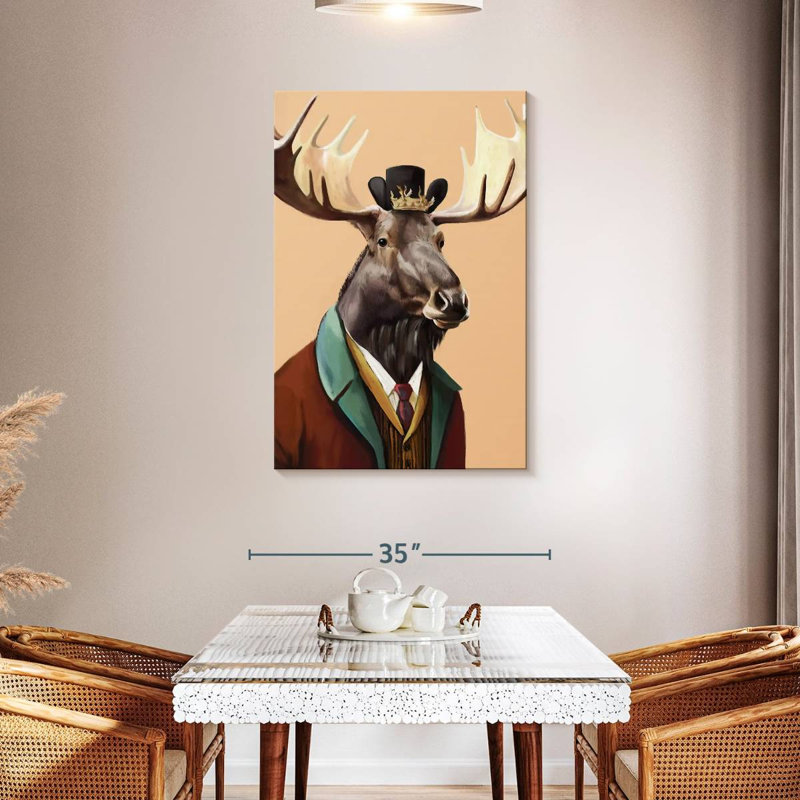 Ketti Fancy Moose, 45" H x 30" W