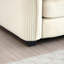 Canapé modulaire Mid-Century 3 places avec 2 accoudoirs et 3 coussins décoratifs, tissu en velours côtelé beige-1855392759