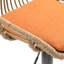 2 tabourets de bar pivotants, orange, siège et repose-pieds réglables, cuisine et salle à manger, fabrication en métal, capacité de 250 lb avec fonction, structure,