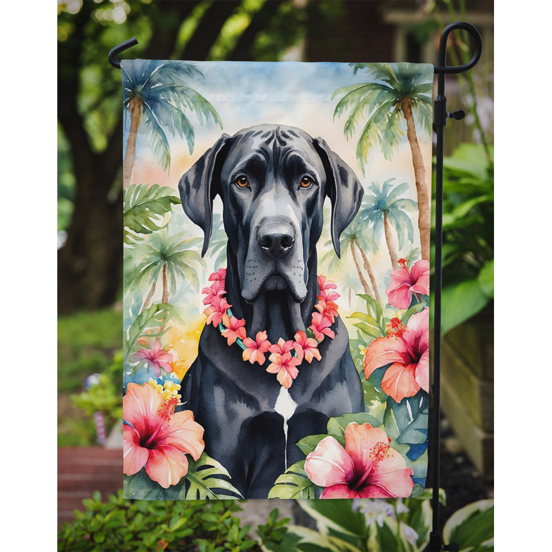 Drapeau de jardin en polyester double face H 15,5 po x l 11,25 po