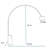 Luna Arc Floor Lamp – Faux Marble Base-1231364860