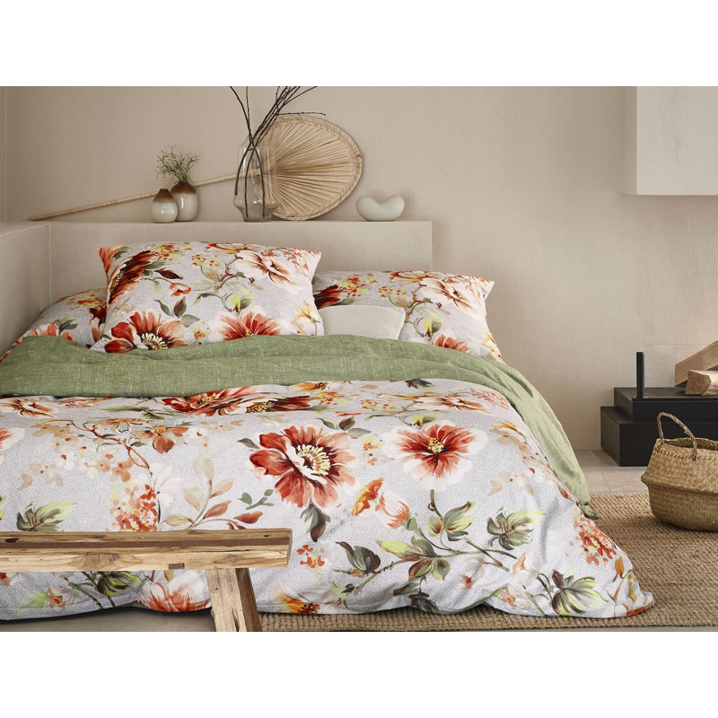 Sable 8854 Velcro Cotton Duvet Cover Set, 155 x 220cm - 1 Pillowcase ( 80 x 80cm)