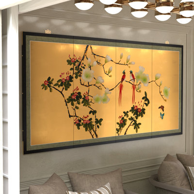 Painting on Folding Screen