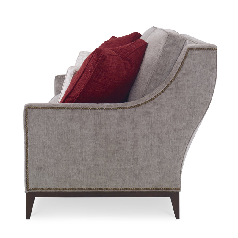 Sonoma Sofa, American Walnut, Structure Royal Blue, Sunny Linen