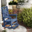 Chaise berçante d'extérieur surdimensionnée en PEHD avec pied de lit-2129591460