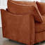 Chenille orange 2 places avec rangement caché dans le repose-pieds et le siège-1518743222