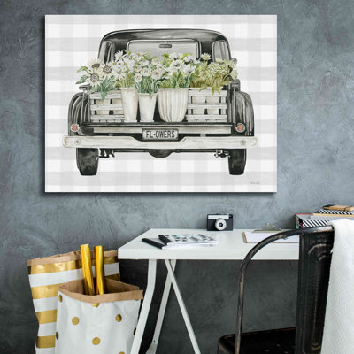 «Flower Lover's Truck» par Cindy Jacobs, estampe numérique sur toile