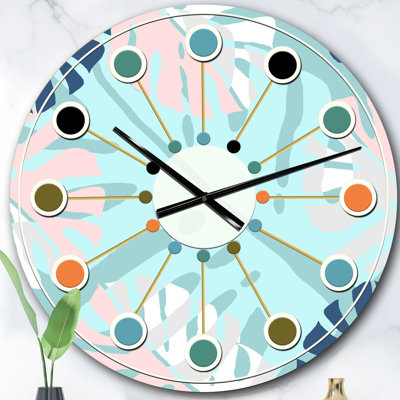 Horloge murale rétro Mid-Century
