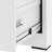 2 Drawer White Steel Horizontal Filing Cabinet, Build, Adjustable Hanging Bar, - Tip Design Metal Lateral Cabinet For Office, Cold Rolled Steel, Smooth Movement, Bearing Rails-1739719357