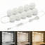 Luminaire à DEL pour meuble-lavabo lumineux - 10 ampoules à intensité variable, couleur et luminosité réglables, alimenté par USB - (à l'exception du miroir)