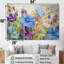 «Purple Morning Glory Flowers I» - ensemble de décoration murale fleurs-107736543-107736548
