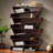 Stylish 8 - Tier Irregular Solid Wood Bookcase-110401796