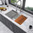 Undermount Workstation Kitchen Sink Single Bowl