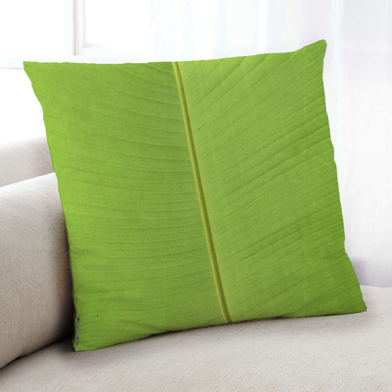 Coussin décoratif Color Focus Green 61, Microsuède