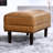 Woodford Top Grain Genuine Leather Ottoman