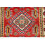 Tapis de couloir rouge en laine noué à la main de conception unique 1 pi 11 po x 5 pi 7 po New Age