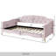 Lit de jour simple en velours Arwilla-324769067