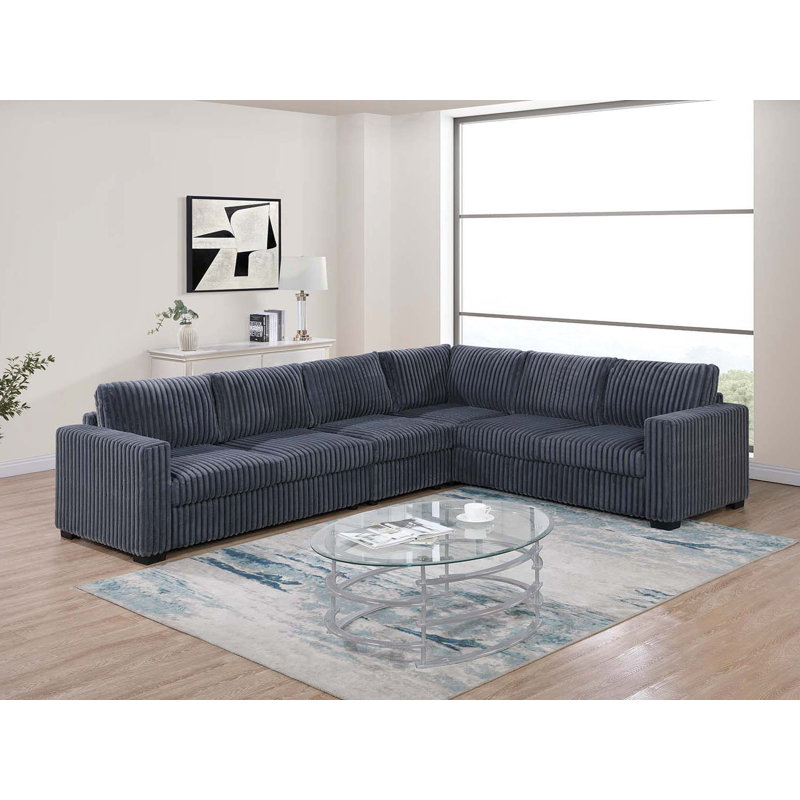 Ensemble modulaire 4 pièces 4 pièces, Grey Corduroy