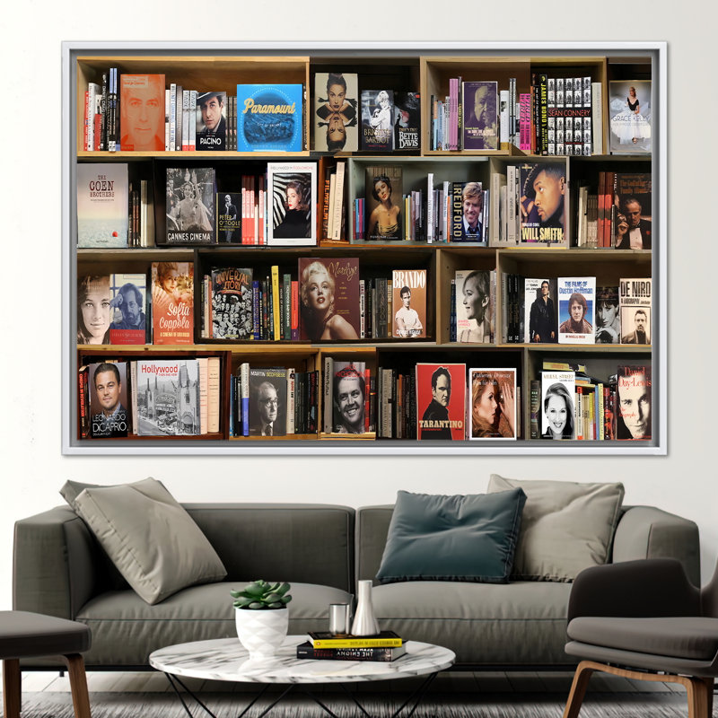 Print on Canvas, White, Framed Print without Mat, 60 cm H x 90 cm W