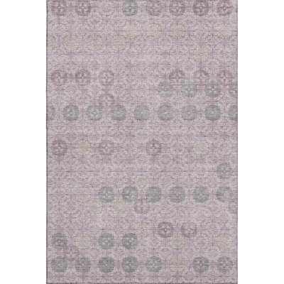 Premium Machine Washable Xamiera AMF1855 Geometric Rug
