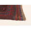 Tapis rouge foncé en laine noué à la main de conception unique 6 pi 3 po x 8 pi 8 po New Age