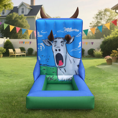 Jeu de carnaval gonflable à anneaux avec ventilateur intégré de 6,5 pi Wellcomer