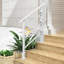Rampe d'escalier extérieure en fer blanc pour rampe pour 1 à 3 marches