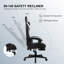 LUCKRACER GAMING CHAIR Adjustable Reclining Ergonomic Swiveling PC & Racing Game Chair with Footrest-101802219