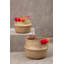 Medium Pom Pom Seagrass Basket-594570529