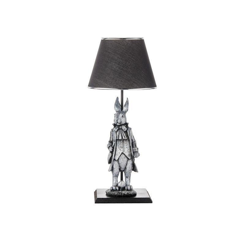 Lampe de table, gris, Noir