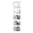 Rotating Bookshelf 5 Tier, Spinning Bookcase, Tall Narrow Bookcase Display Bookshelf, Small Space Rotating Bookshelf Tower For Bedroom, Living Room, Home, Office,White-623096206