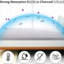 2 pouces - très grand matelas avec mousse à mémoire de forme pour le soulagement et la circulation de l'air, idéal matelas rafraîchissant et confortable