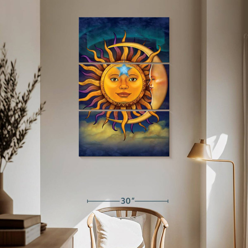 Oberle Sun Moon, 65" H x 42" W