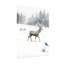 Animaux, hiver, cerf, lapin, oiseau, neige, paysage-1529084485