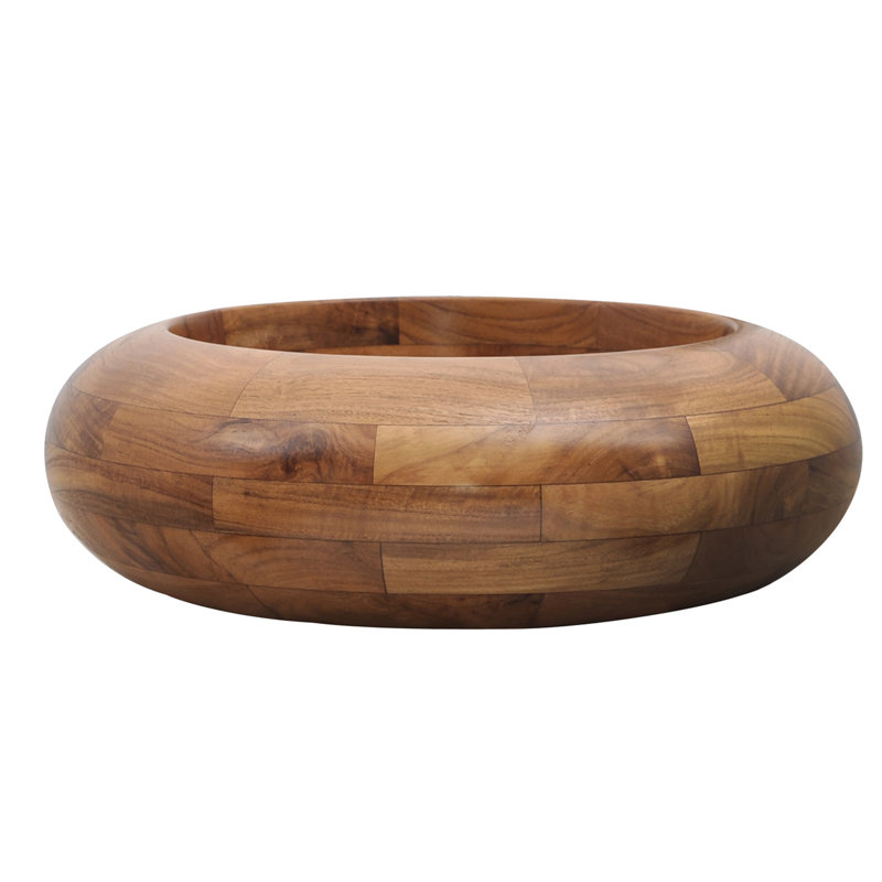 Barclay Kalea 16'' Wood Circular Bathroom Sink, Teak