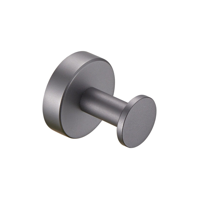 Sturdy and Durable Wall Mounted Bathroom Towel Hooks, Gray