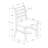 Ladder Back Side Chair Dining Chair