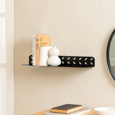 Alma 24" W Metal Wall Mounted Floating Shelves