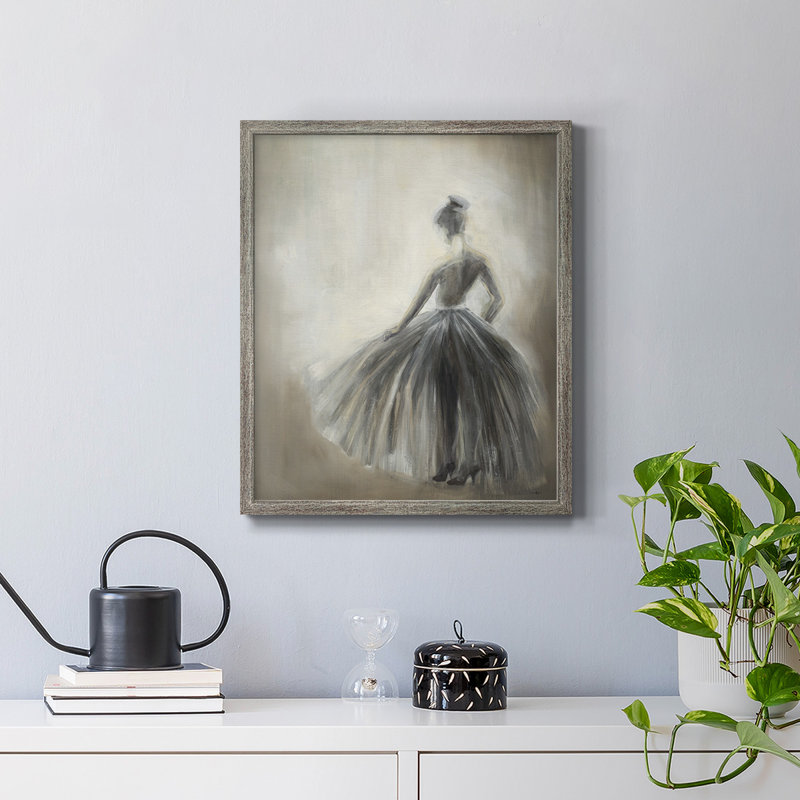 «Over in the Light», toile encadrée de qualité supérieure - prête à être accrochée, Argent patiné, H 20 po x l 16 po