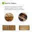 Banc de douche en bois d'acacia