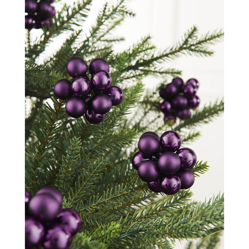 11cm Polystyrene Bauble, Purple