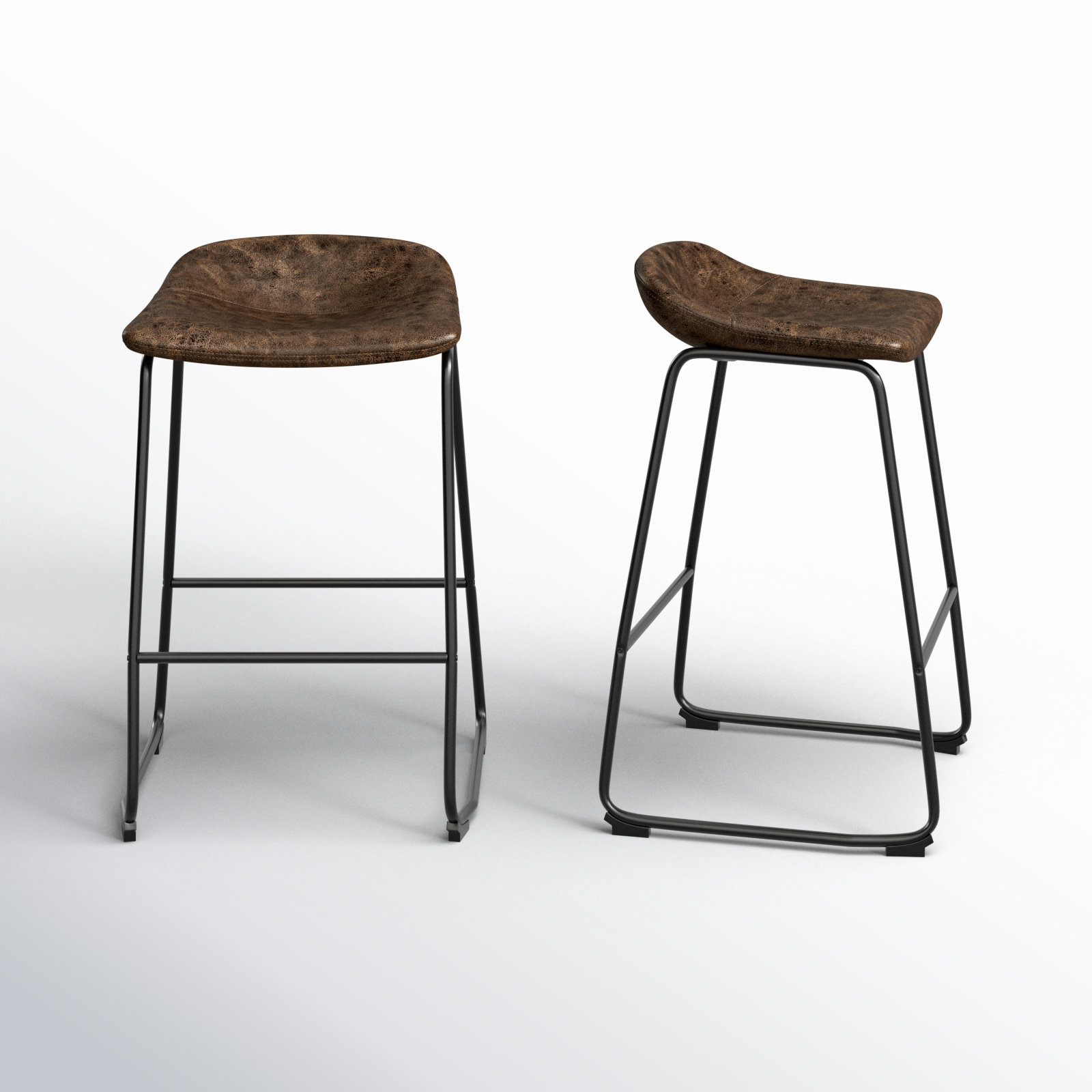 Rome Bar and Counter Stool, Rustic Brown, Bar Stool ( 29" Seat Height )