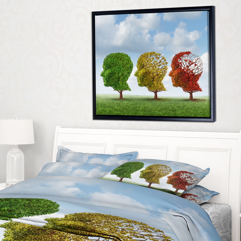 «Brain Aging», reproduction d'impression sur toile tendue, H 30 po x l 40 po x P 1,5 po