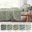 Housse de couette très grand / très grand - 4 pièces avec 2 taies décoratives et coussin, velours matelassé à losanges pour fermeture à boutons lavable à la machine-121262407