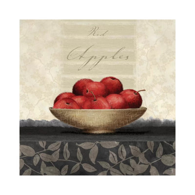 Red Apples by Linda Wood - Wrapped Canvas Painting