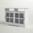 Baltasar 47'' Sliding Windowpane Door Sideboard-1168899358