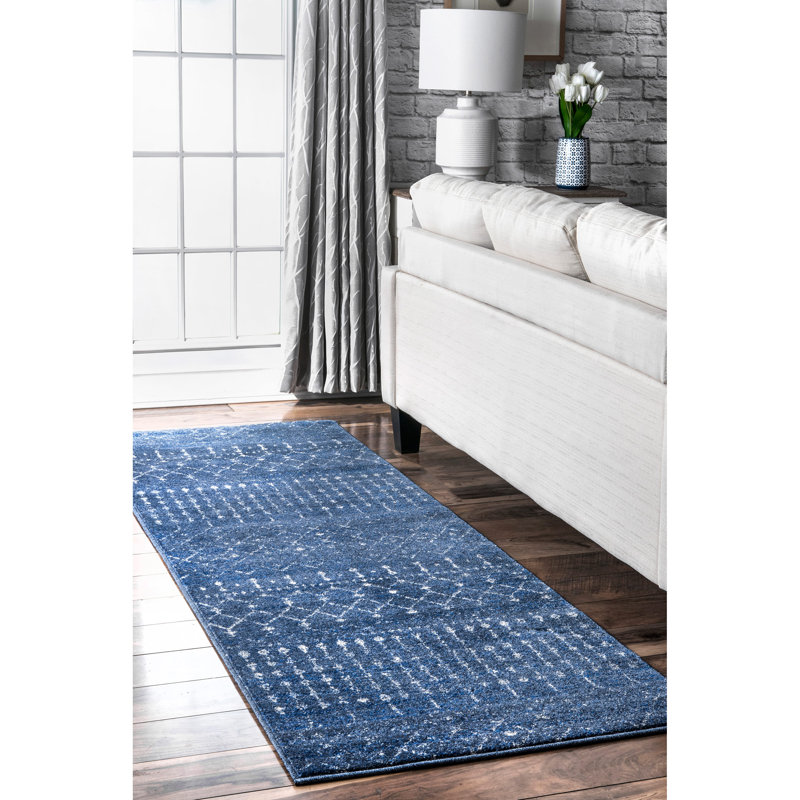 Geometric Area Rug, Oval 91 x 152cm