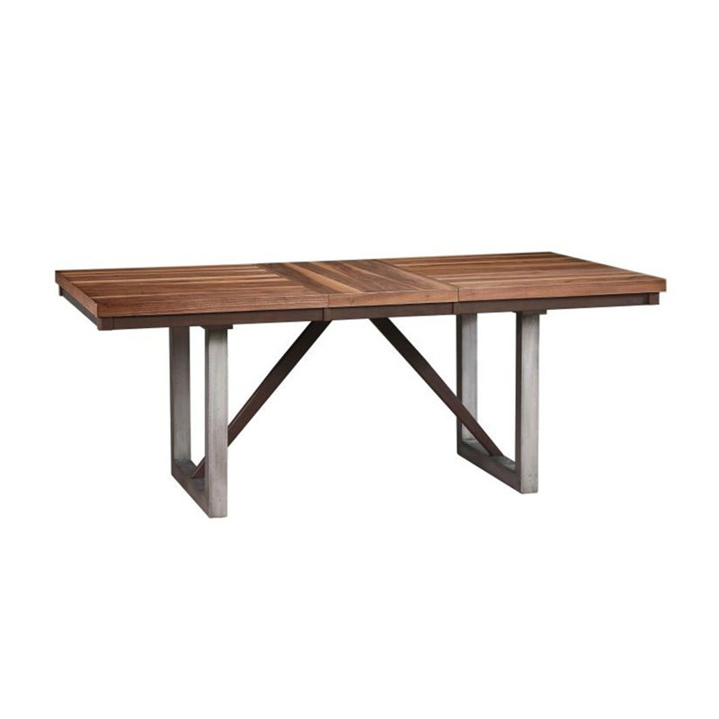 Tickenham 6 - Person Extendable Walnut Solid Wood Top Four Leg Base Dining Set